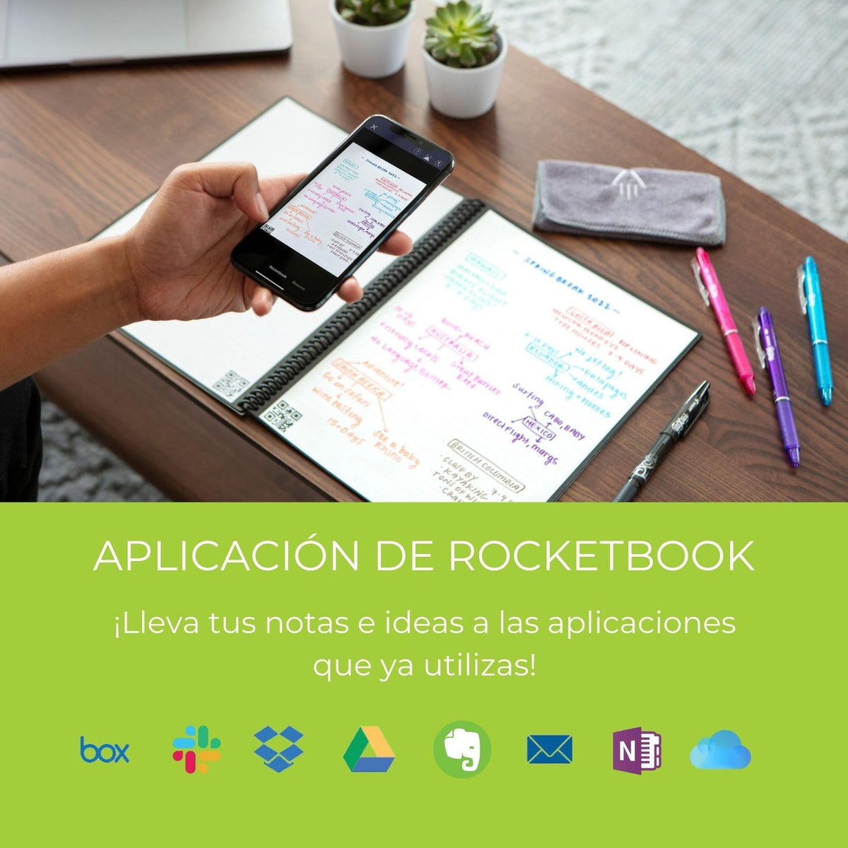 Rocketbook Cuaderno Inteligente Cuaderno Inteligente Core Cuadrícula de Puntos Carta - vertikal