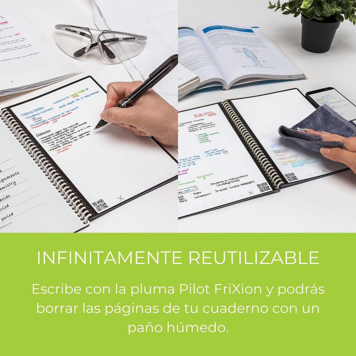 Rocketbook Cuaderno Inteligente Cuaderno Inteligente Core Cuadrícula de Puntos Ejecutivo - vertikal