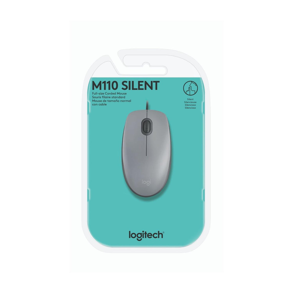 Logitech Mouse Mouse M110 Silent - vertikal