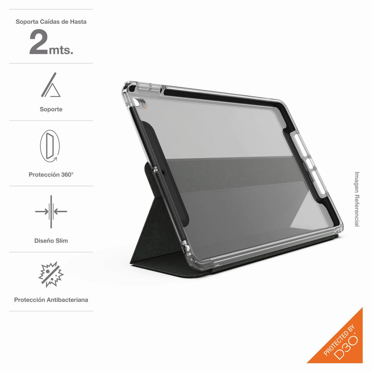 Gear4 Folio Para Tableta Funda Folio Brompton para iPad 10.2&quot; 7/8 Gen - vertikal