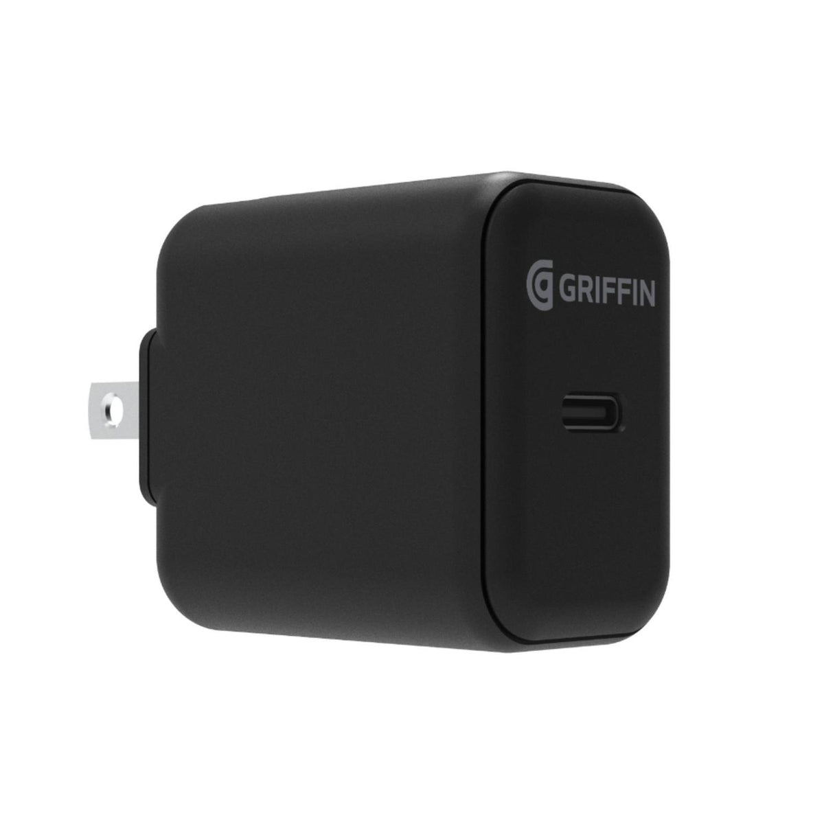 Griffin Cargador de Pared Cargador de Pared PowerBlock USB-C con Cable USB-C a Lightning PD 18W - vertikal