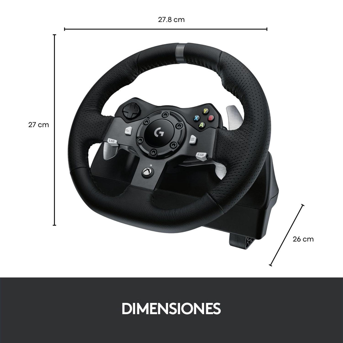 Logitech Volante para Juego Volante Gamer G920 Driving Force para XBOX - vertikal