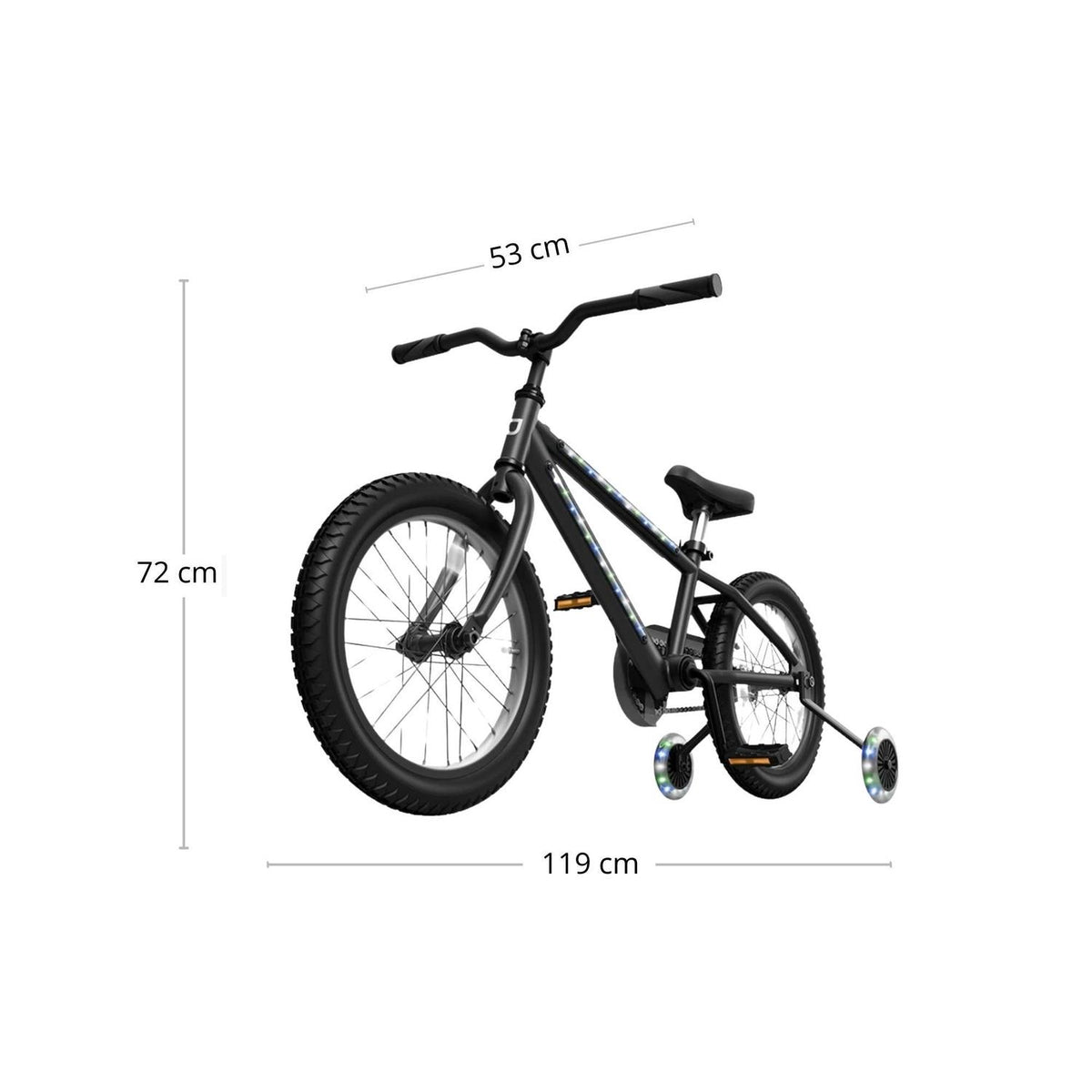 Jetson Bicicleta Bicicleta Lunar Light-Up para Niños Rodada 16 con Luz LED - vertikal