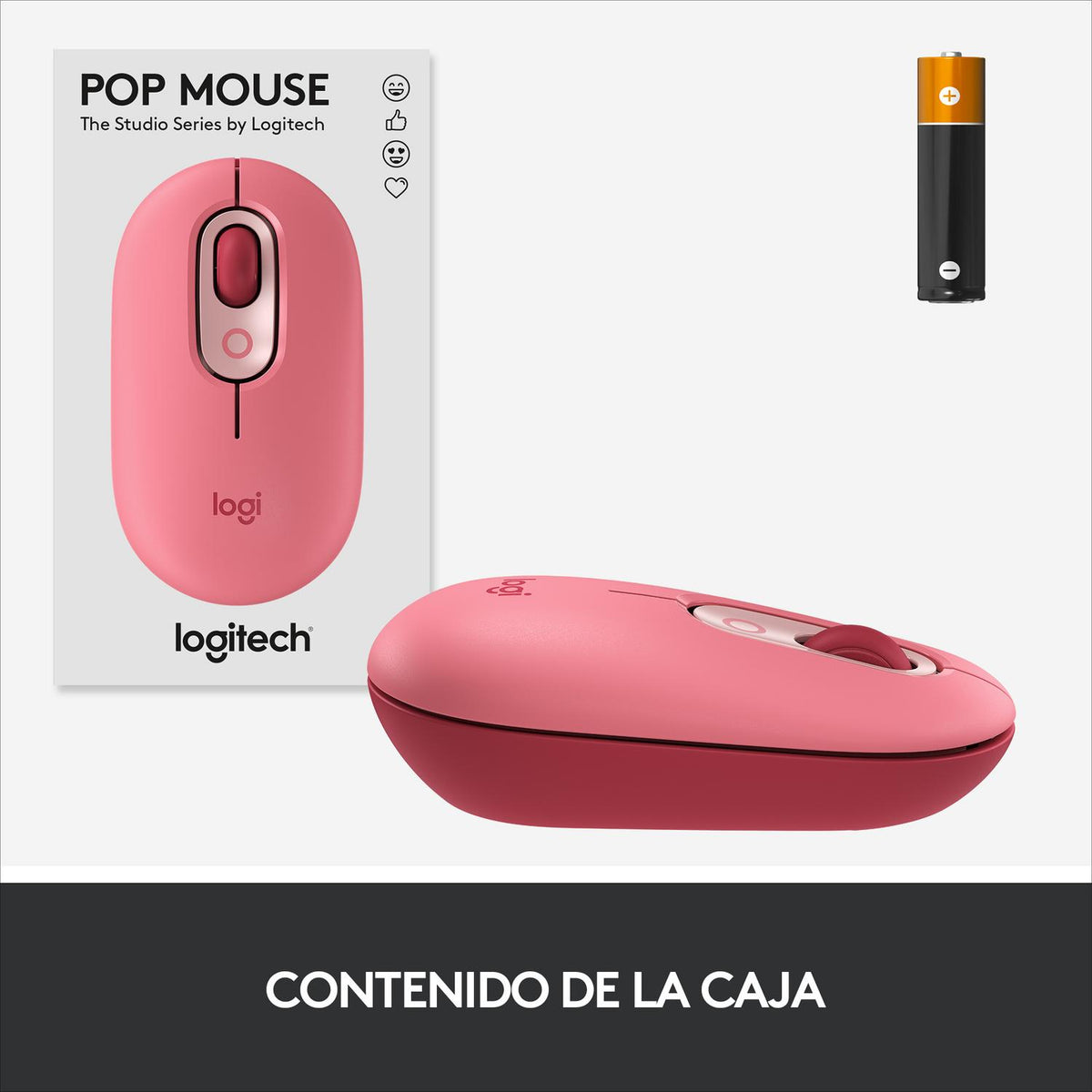 Logitech Mouse Inalámbrico Mouse Inalámbrico POP Mouse Bluetooth - vertikal