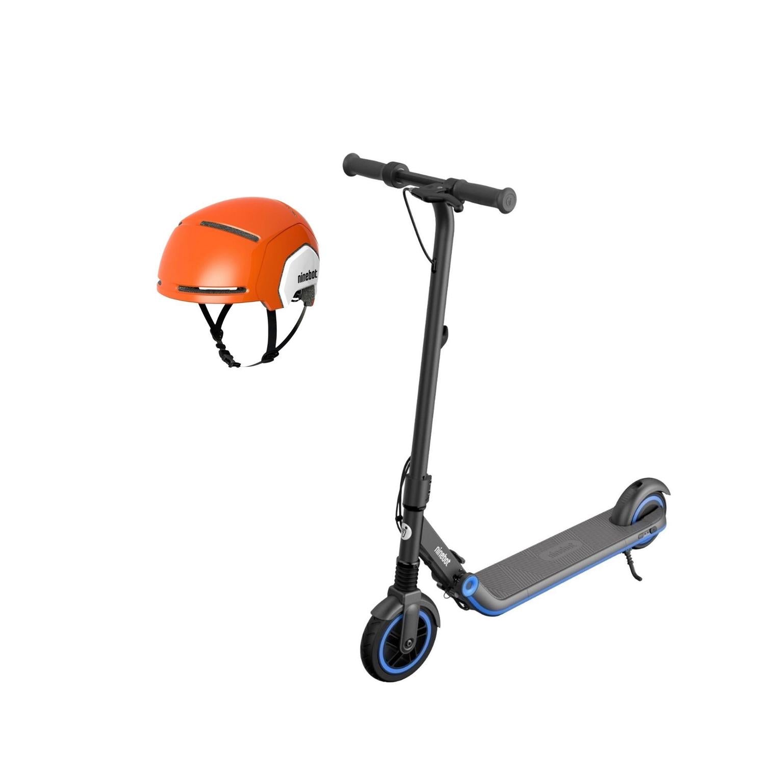 Ninebot Scooter Eléctrico Scooter Eléctrico E10 Plegable con Casco para Niños - vertikal