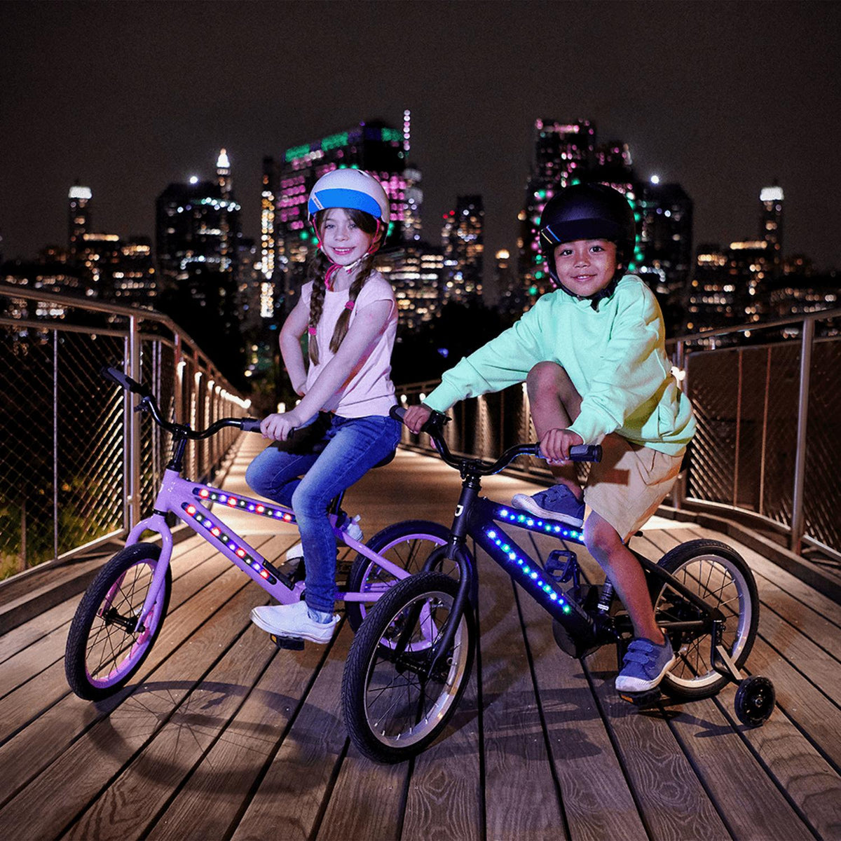 Jetson Bicicleta Bicicleta Lunar Light-Up para Niños Rodada 16 con Luz LED - vertikal