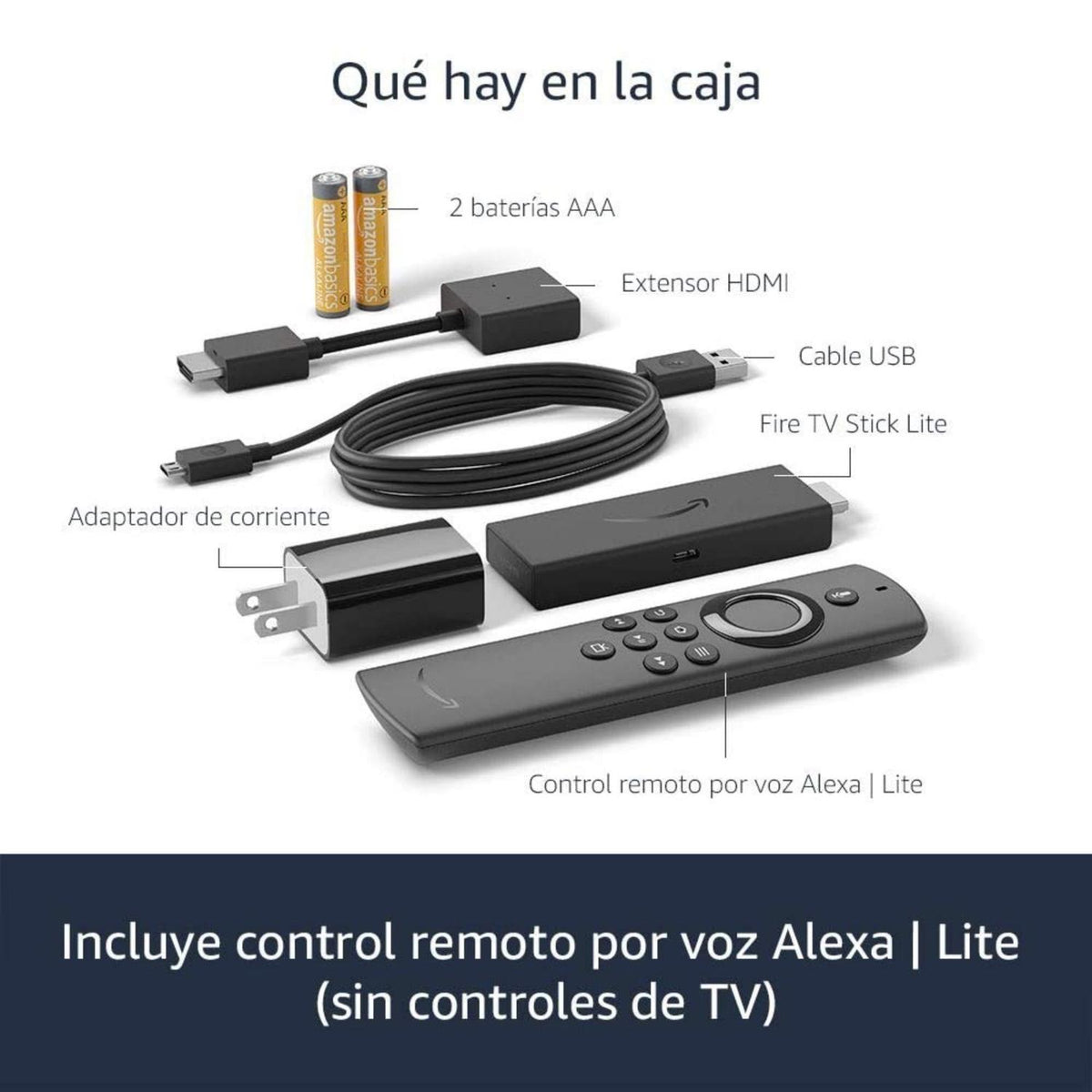 Amazon  Dispositivo para Streaming con Control Fire TV Stick Lite HD - vertikal